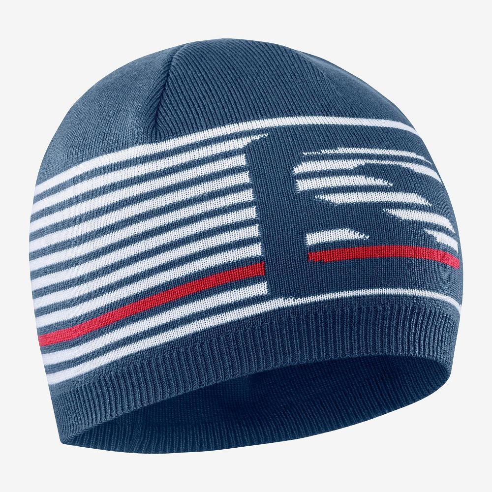 Salomon Israel FLATSPIN - Mens Beanie - Blue (LANM-78429)